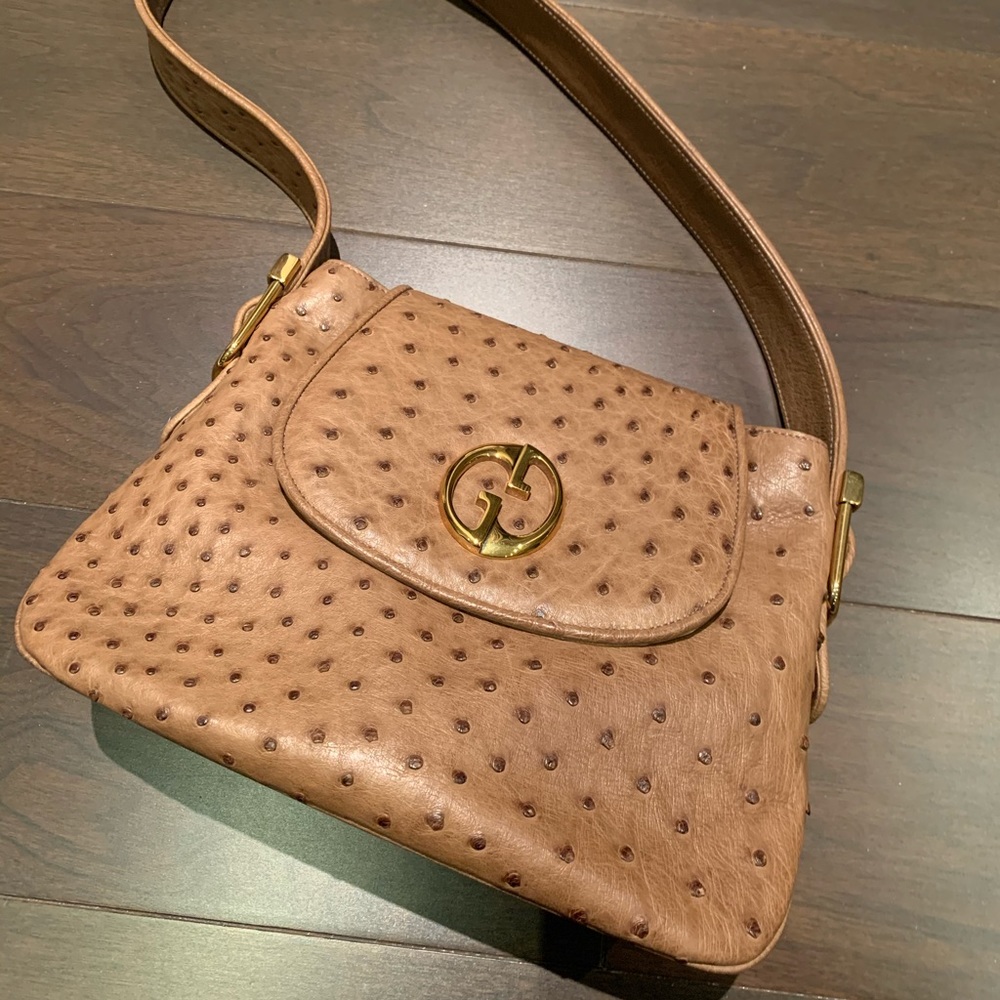 Ostrich GUCCI Purse